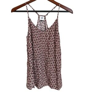 Cabi 5737 Poem Cami Pink Floral V-Neck Racerback Sleeveless Women's Small